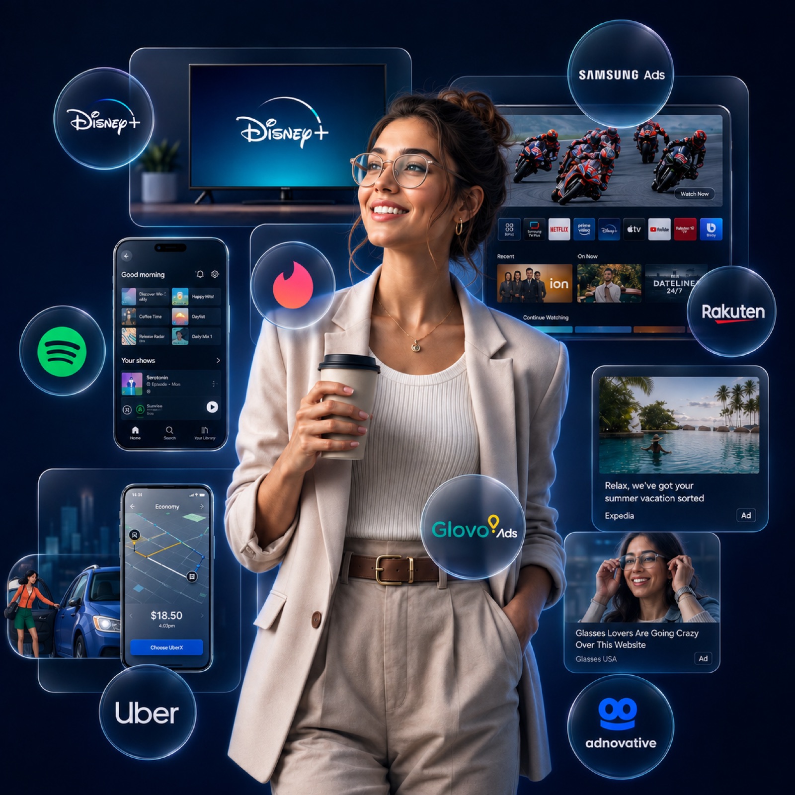 Una misma audiencia a lo largo del día: CTV, audio, movilidad, delivery y display